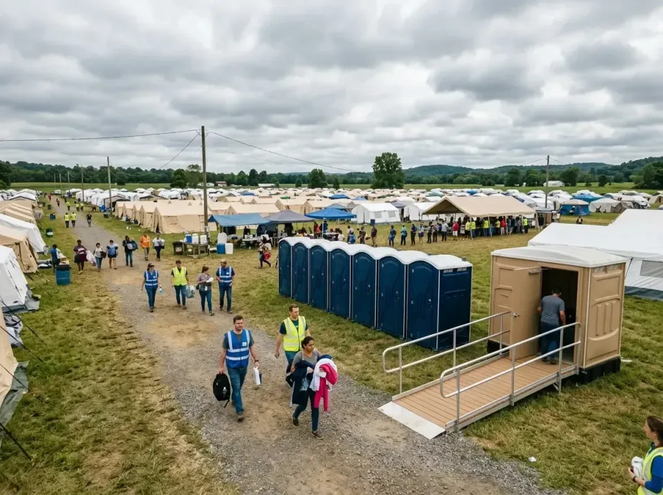 disaster-relief-camp-restrooms-010 — frequently asked questions, Dumpster & Portable Bathrooms Rental in Hilltop, SC